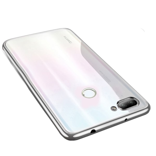 Tyylikäs silikonisuojus - Huawei P Smart 2018 Silver