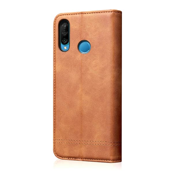 Exklusivt Smidigt Plånboksfodral - Huawei P30 Lite Röd