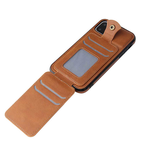 Skyddande Skal med Korthållare - iPhone 11 Röd
