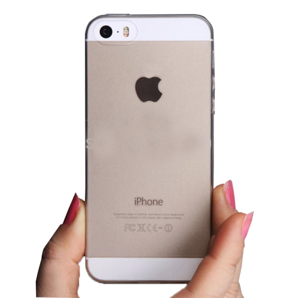 Stødabsorberende silikone cover - iPhone 5/5S/5SE Transparent/Genomskinlig
