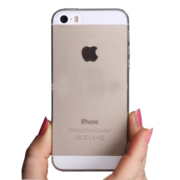 Stötdämpande Silikonskal - iPhone 5/5S/5SE Transparent Transparent/Genomskinlig