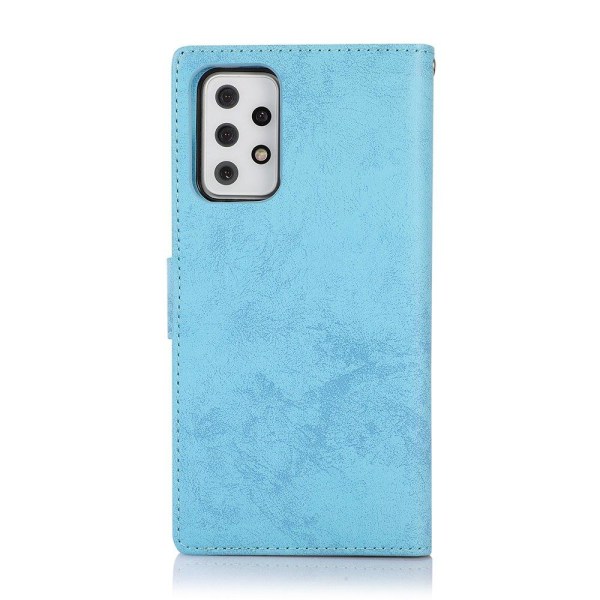 Stilfuldt Smooth Wallet Cover - Samsung Galaxy A52 Ljusblå