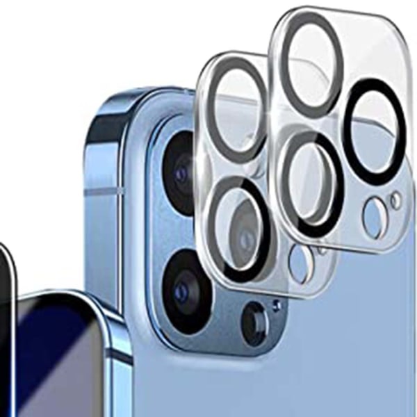 3-PACK Kameralinsedeksel 2.5D HD iPhone 13 Pro Transparent/Genomskinlig