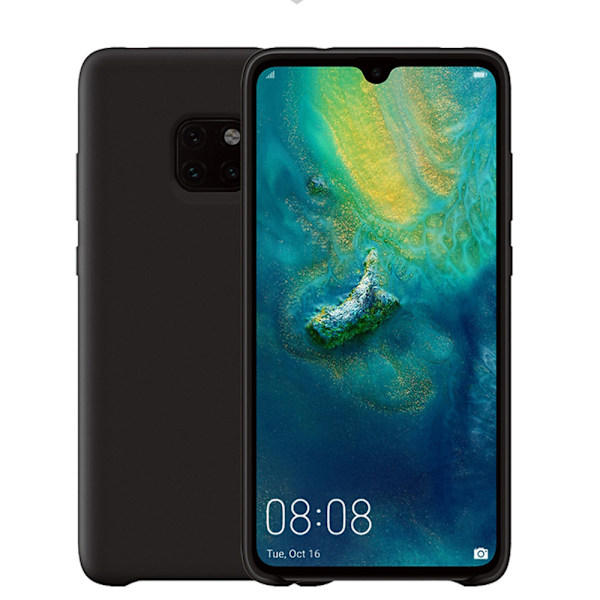 Stilrent Skyddsskal Silikon - Huawei Mate 20 Pro Vit