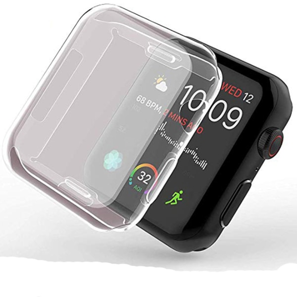 Käytännöllinen suojakuori Apple Watch Series 4:lle 44mm Transparent/Genomskinlig