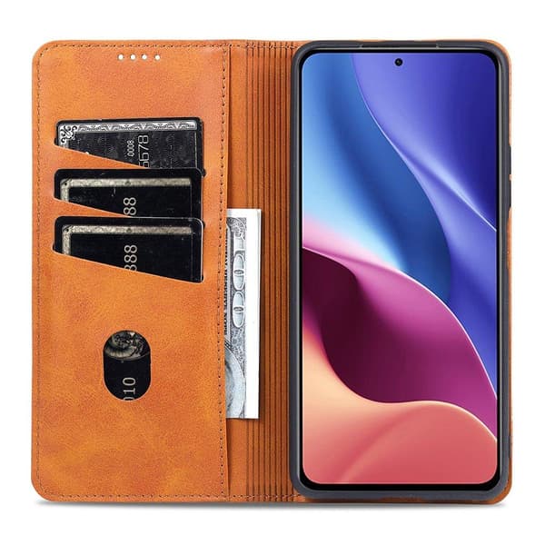 Stilrent Praktiskt Plånboksfodral - Xiaomi Mi 11i Brun