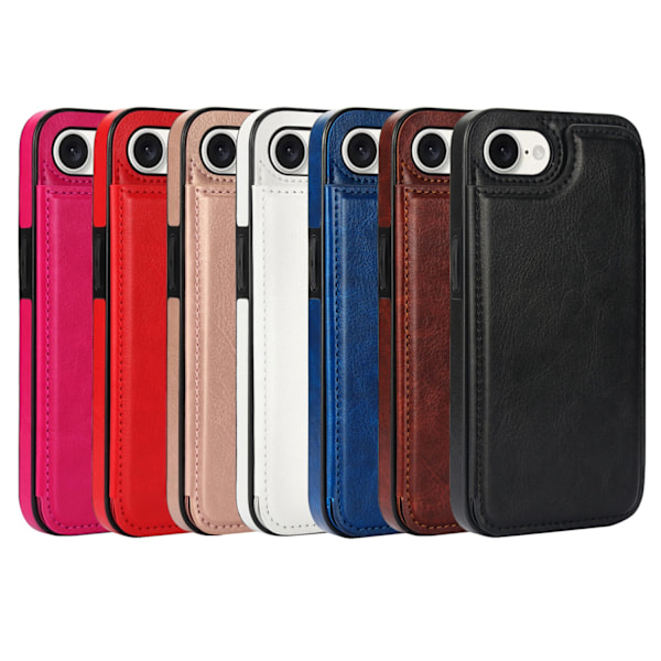 iPhone 16E - Plånboksfodral med Stil från NKOBEE Svart