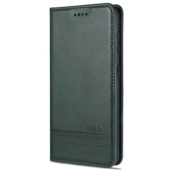 Godt laget lommebokdeksel (AZNS) - Samsung Galaxy S21 Mörkgrön