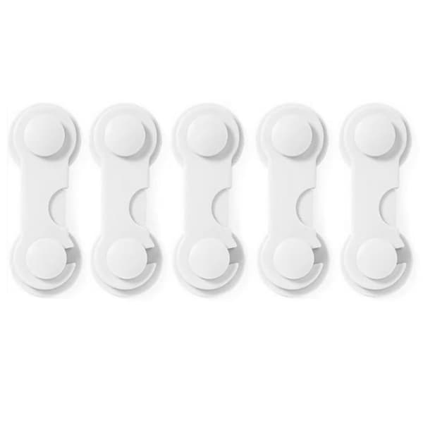 Skydda Skåp & Lådor för Barn med Säkerhetslås (5pack) Blå