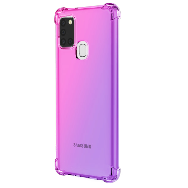 Stødabsorberende silikonecover (FLOVEME) - Samsung Galaxy A21S Transparent/Genomskinlig