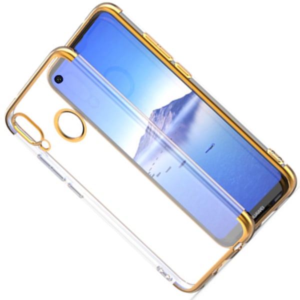 Huawei P40 Lite E - Stilfuldt Silikone Cover Floveme Guld