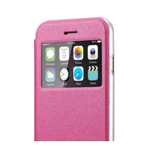 iPhone X Smart Case med svarfunktion Rosa
