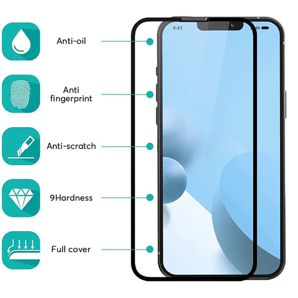 2-PACK Keramiskt Skärmskydd HD 0,3mm iPhone 14 Transparent