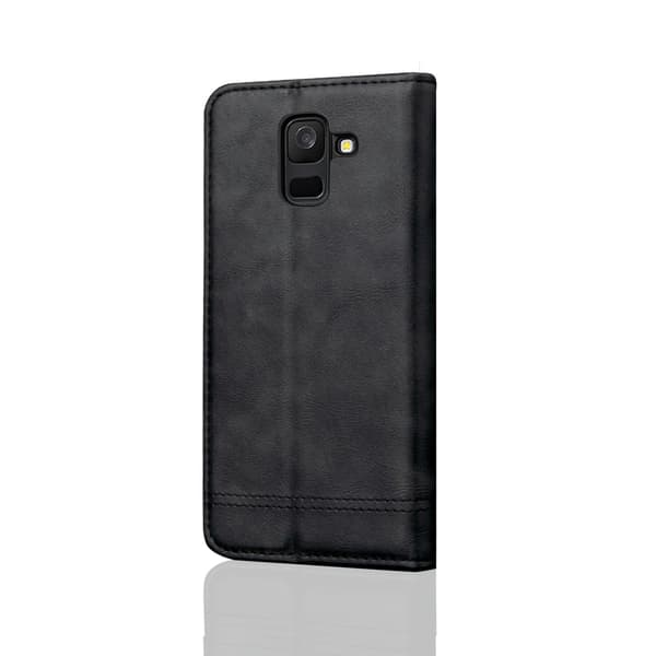 LEMAN Etui til Samsung Galaxy A6 Plus Svart