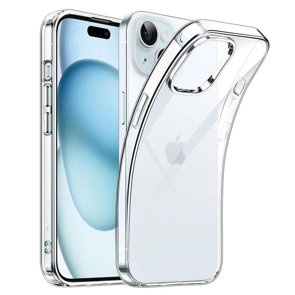 iPhone 15 Plus - Smart Silikonskal Genomskinlig