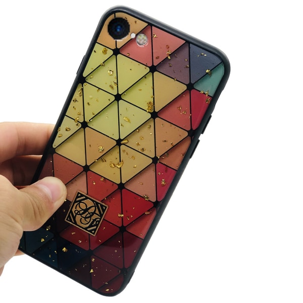iPhone 7 - Stilrent Praktiskt Skal Flerfärgad