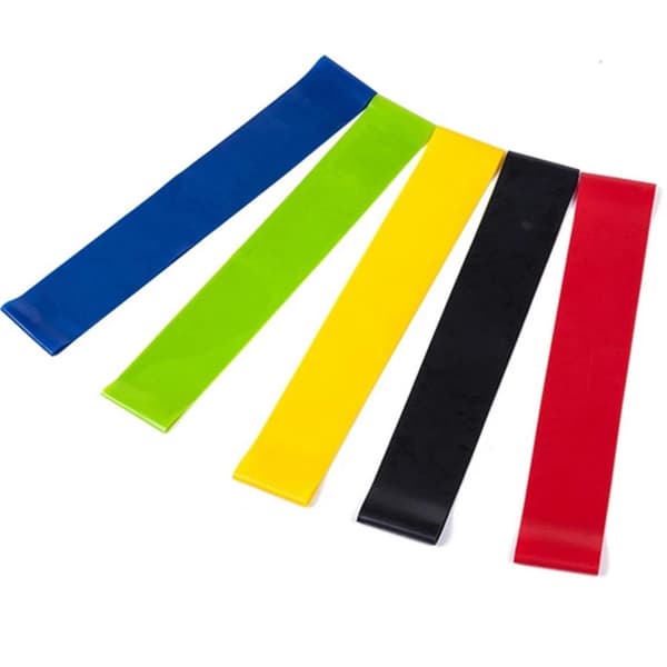 5-Pack Motstånds Gummiband Flerfärgad