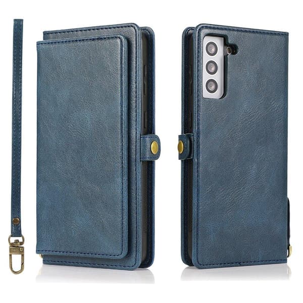 Tankevækkende 2-1 Wallet Case - Samsung Galaxy S21 Svart