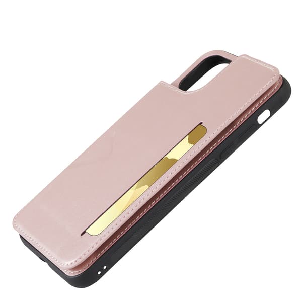Praktisk etui med kortholder - iPhone 14 Pro Roséguld