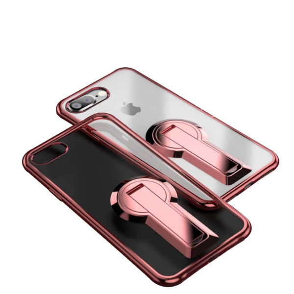 iPhone 7 - Praktisk deksel med belagt finish Röd