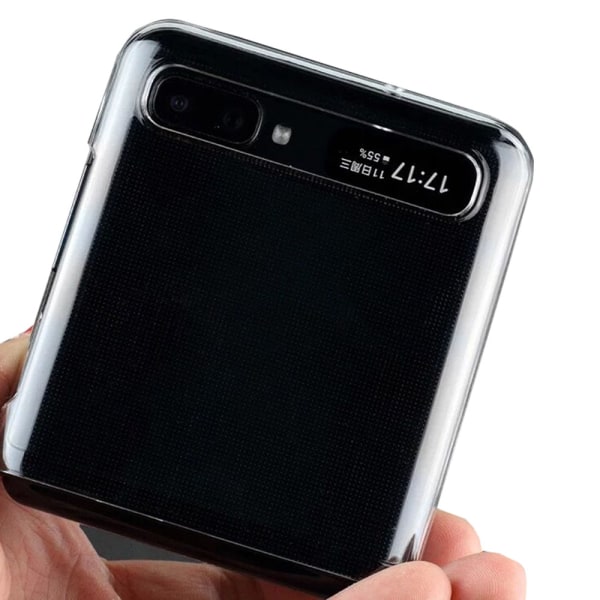 Samsung Galaxy Z Flip - Iskuja vaimentava kansi Transparent/Genomskinlig