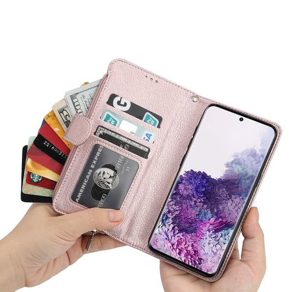 Stilfuldt pung etui - Samsung Galaxy S20 FE Grön