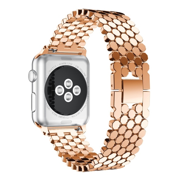 Robust Länk för Apple Watch 38mm "3/2/1" (Rostfritt Stål) Roséguld