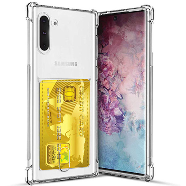 Skal med Korthållare - Samsung Galaxy Note10 Transparent/Genomskinlig 2761  | Transparent/Genomskinlig | Fyndiq