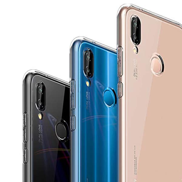 Huawei P20 Lite - Skyddande Silikonskal (FLOVEME) Transparent
