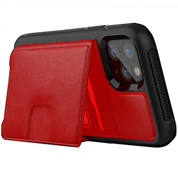 iPhone 11 Pro Max - Skal med Korthållare Orange