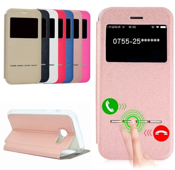 Samsung Galaxy J7 (Model 2017) - Praktisk Smart Cover Roséguld