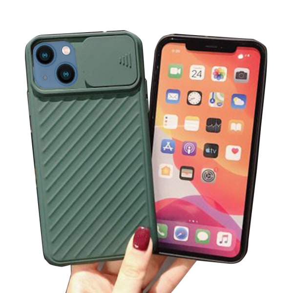 Praktiskt Skyddande Skal - iPhone 13 Mini Grön