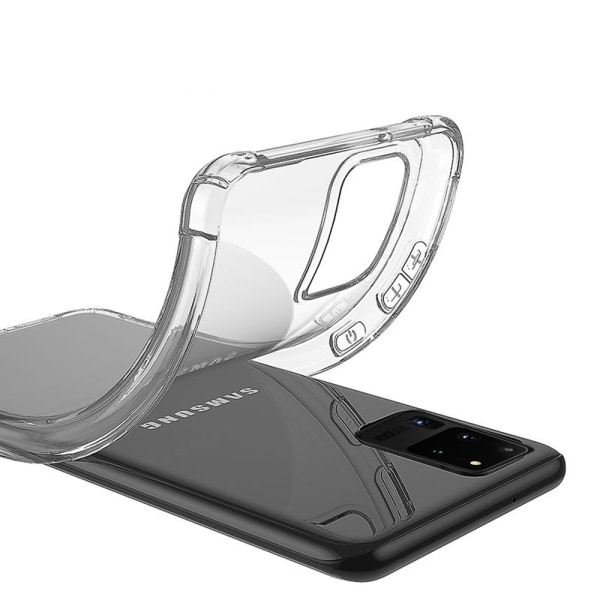Beskyttende silikonecover - Samsung Galaxy S20 Ultra Transparent/Genomskinlig