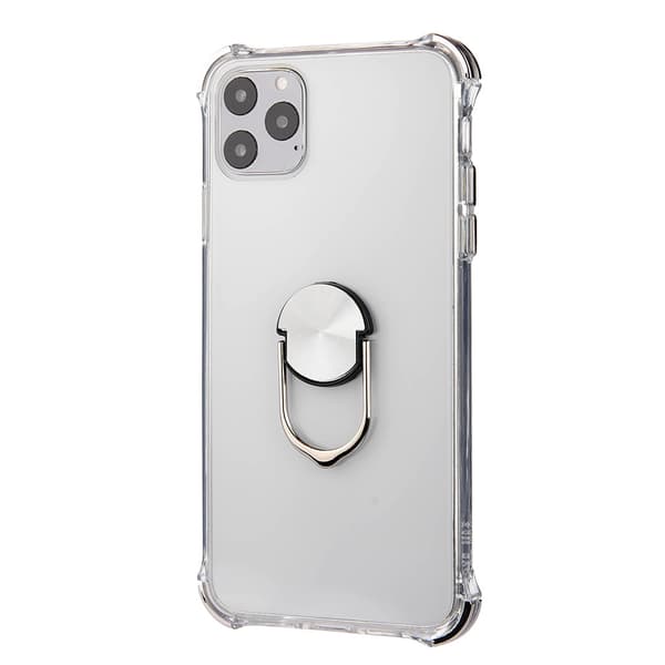 iPhone 11 Pro - Stötdämpande Skal med Ringhållare Svart