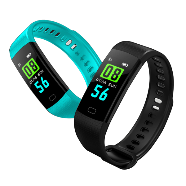 Smart Aktivitetsarmband  iPhone/Android (LEMAN Y5) Röd