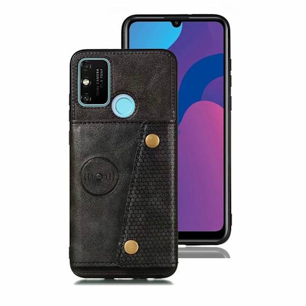 Samsung Galaxy A21S - Skyddsskal med Kortfack Grå