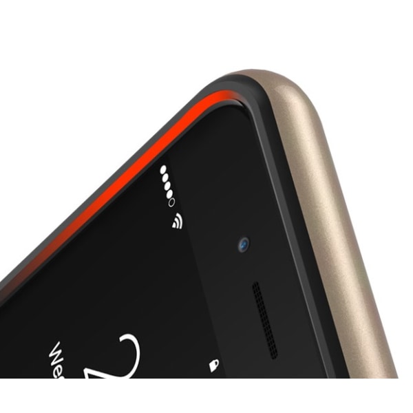 iPhone 7 - (HYBRID) FLOVEME Eksklusivt støtdempende deksel i karbon Röd