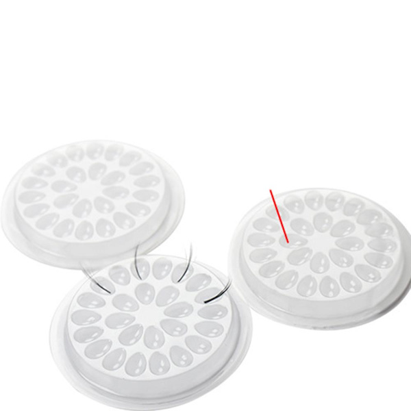3-PACK Smidig Palett för Ögonfrans Lim Transparent