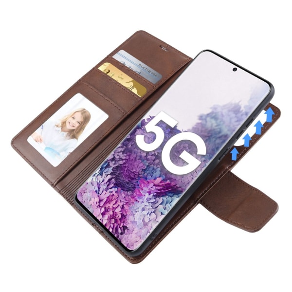 Smart 2 i 1 lommebokdeksel HANMAN - Samsung Galaxy S20 Plus Svart