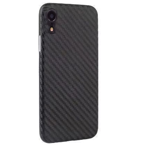 iPhone XR - Genomtänkt Karbon Skyddsskal Svart
