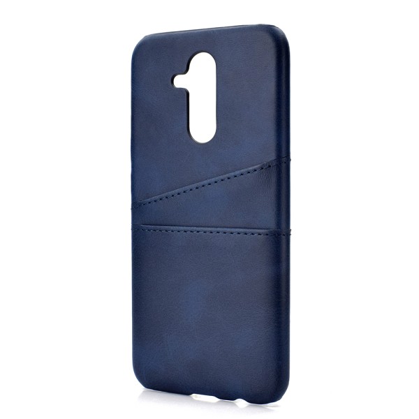 Stilfuldt cover med kortslot til Huawei Mate 20 Lite Marinblå
