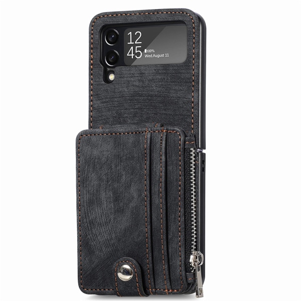 Smidigt Skal med Plånbok - Samsung Galaxy Z Flip 3 Svart