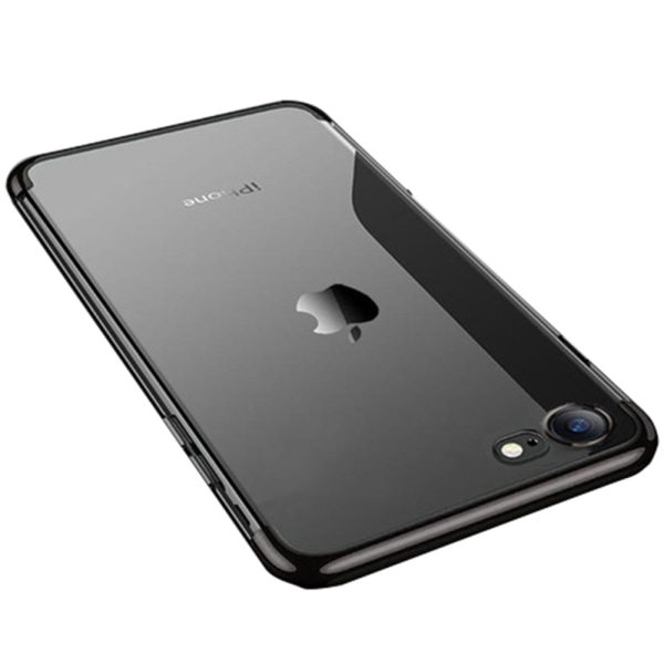 Ainutlaatuinen tyylikäs älykäs silikonikotelo iPhone 7:lle (MAX PROTECTION) Svart