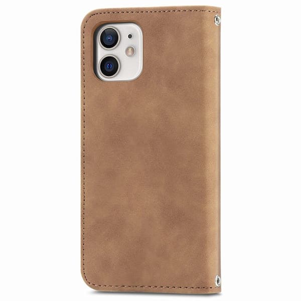 Praktisk Stilsikker Pungetui - iPhone 12 Grå