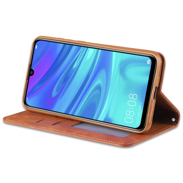 Huawei Y6 2019 - Smooth Smart (Azns) lommebokveske Ljusbrun