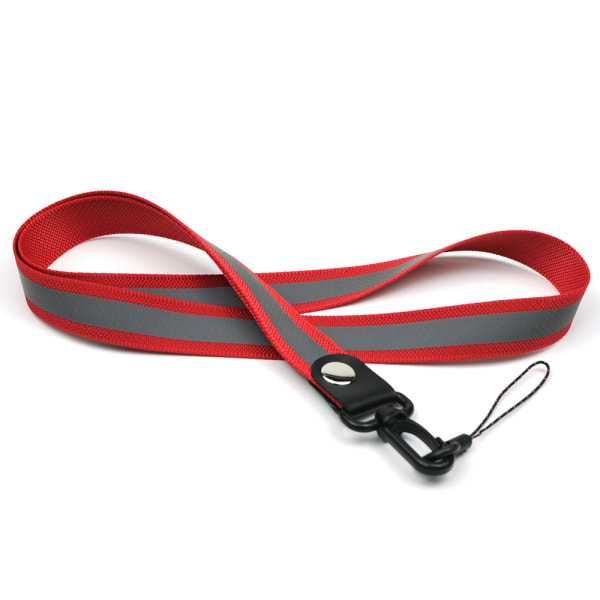 Praktiskt Stilrent Reflex Nyckelband Röd S