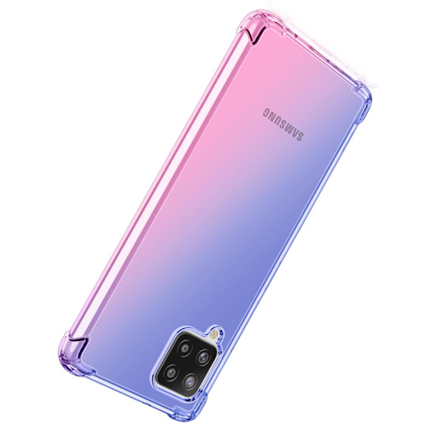 Exklusivt Skyddsskal (FLOVEME) - Samsung Galaxy A12 Blå/Rosa