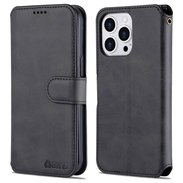 Gennemtænkt praktisk pung-etui - iPhone 14 Pro Brun