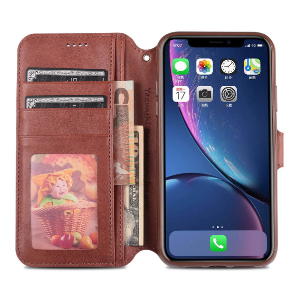 Praktisk lommebokdeksel (Yazunshi) - iPhone 13 Mini Svart