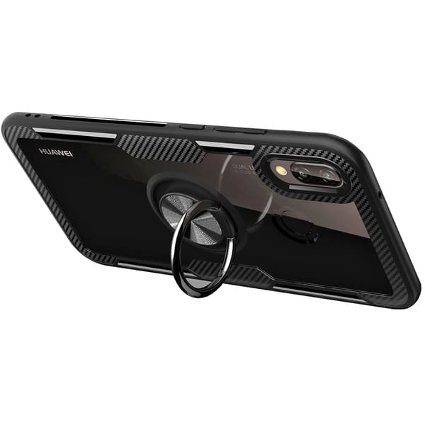 Skal med Ringhållare - Huawei P20 Lite Marinblå/Silver Marinblå/Silver